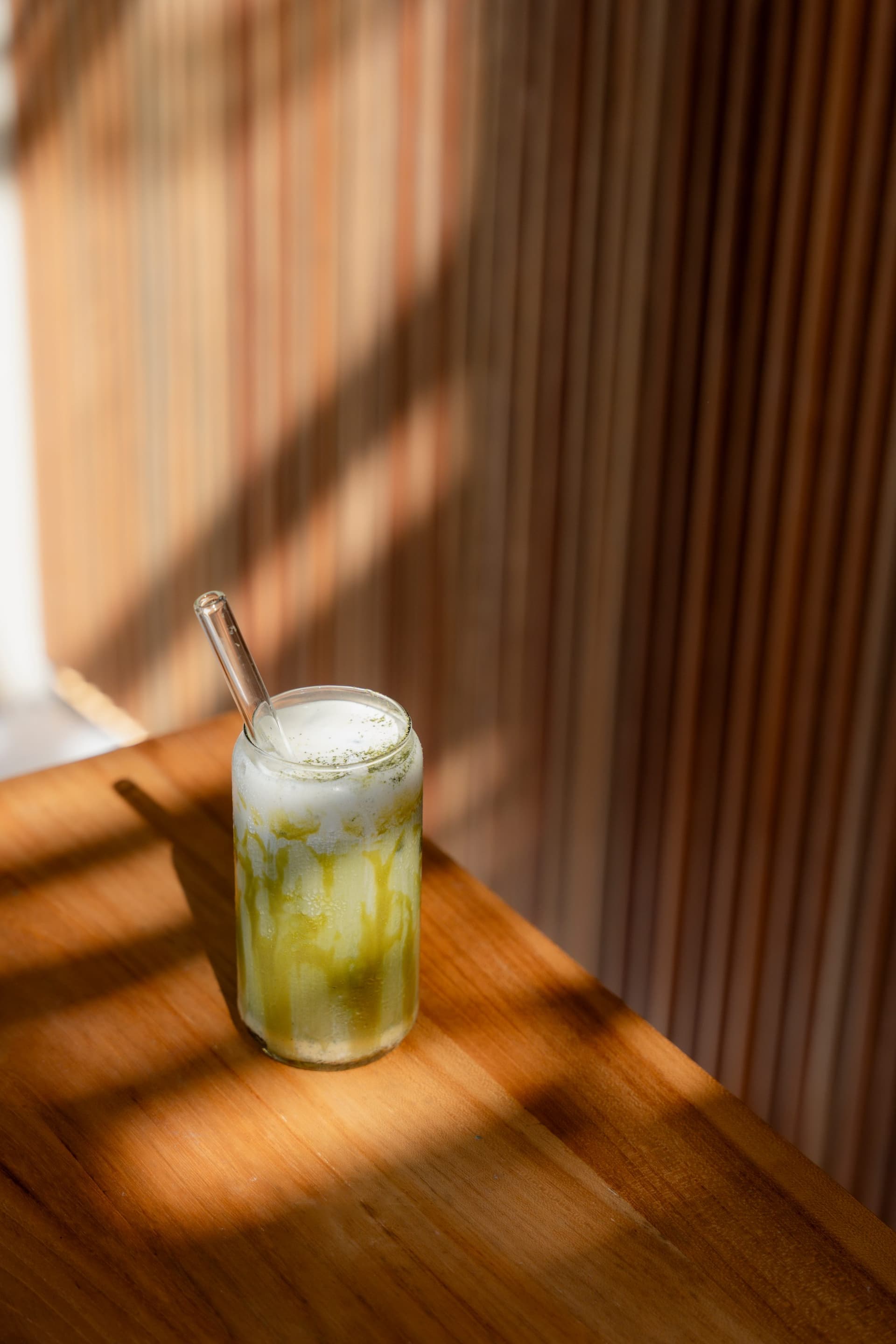 Iced matcha at Amsterdam Bingin Uluwatu
